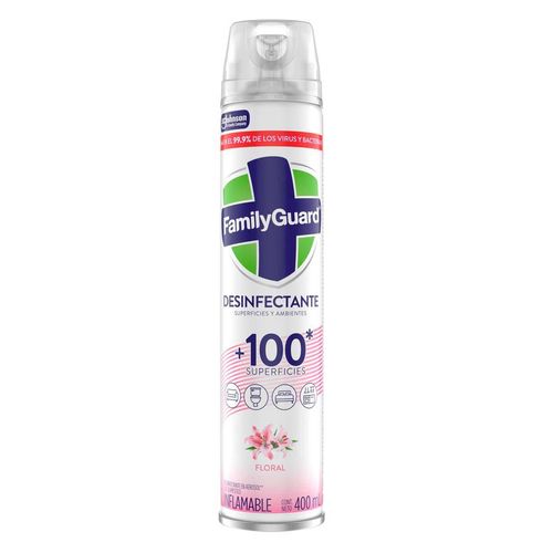 Desinfectante y Eliminador de Olores en Aerosol FamilyGuard Floral 400ml