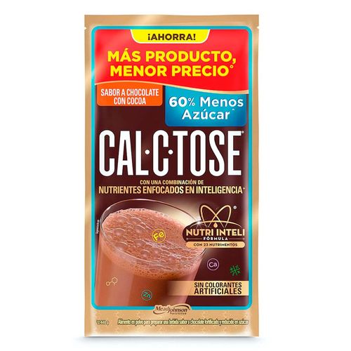 Chocolate en Polvo Cal-C-Tose 60% Menos Azúcar Bolsa 440g
