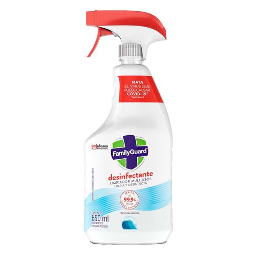 Limpiador Desinfectante Multiusos FamilyGuard Frescura Marina Atomizador de 650ml