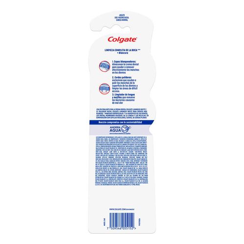 Cepillo de Dientes Colgate 360° Luminous White Medio 2 Piezas