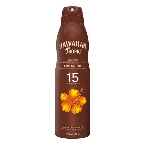 Bronceador Hawaiian Tropic Argán Oil 15 FPS C-Spray 170g
