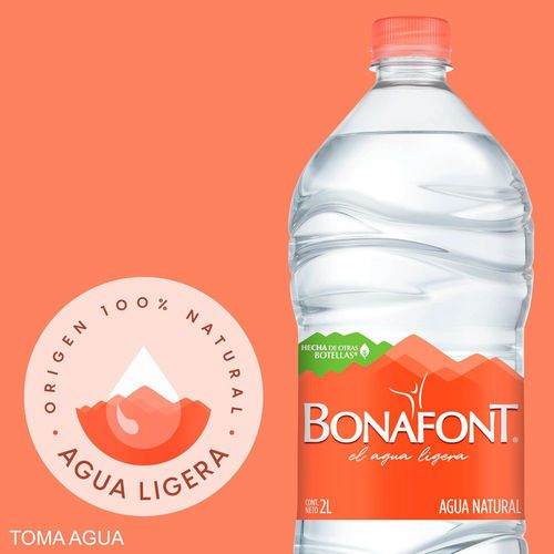 Agua Natural Bonafont 2L
