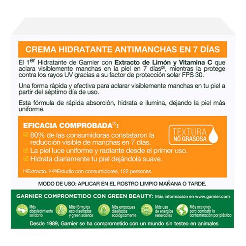 Crema Hidratante Garnier Skin Active Express Aclara Tono Uniforme 50ml