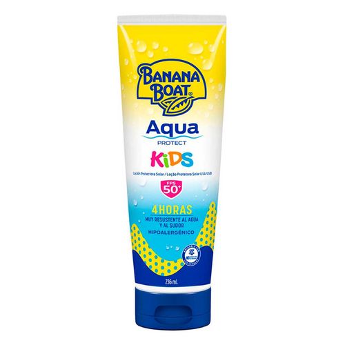 Protector Solar Banana Boat Aqua Protect Kids 50+ FPS Loción 236ml