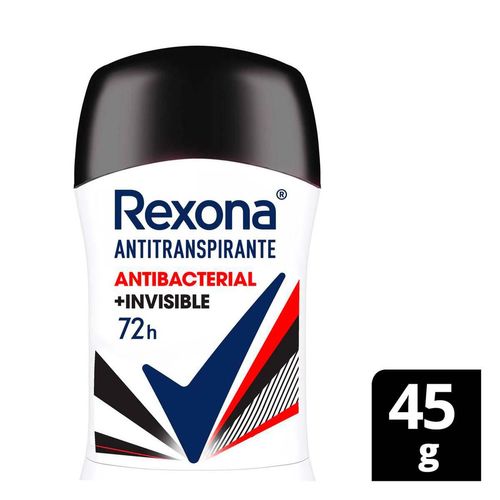 Antitranspirante en Barra Rexona Antibacterial+Invisible 45g