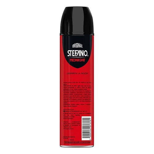 Desodorante Antitranspirante en Aerosol para Hombre Stefano Midnight 159ml