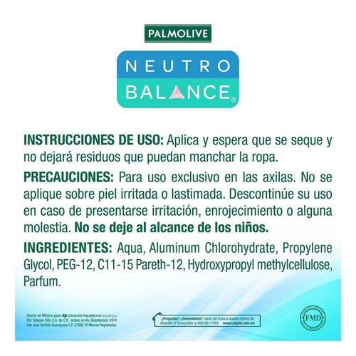 Desodorante Antitranspirante en Aerosol Neutro Balance Dermoprotector 150ml