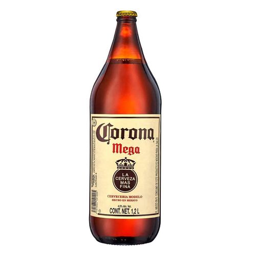Cerveza Corona Extra Mega Botella 1.2L