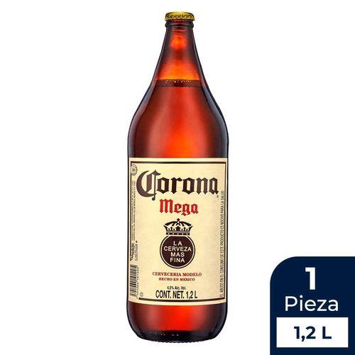 Cerveza Corona Extra Mega Botella 1.2L