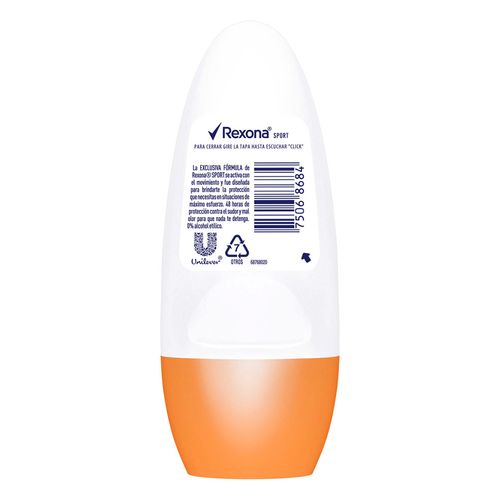 Antitranspirante en Roll On Rexona Women Sport 50ml