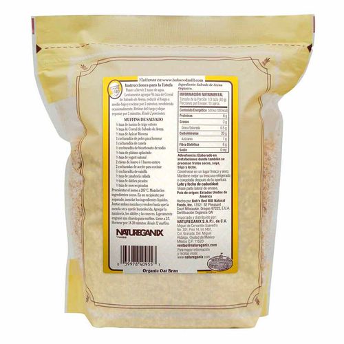 Salvado de Avena Bob's Red Mill Orgánica 510 g