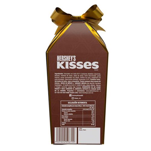 Chocolate Hershey's Kisses Caja Regalo Gigante Almendra 162g