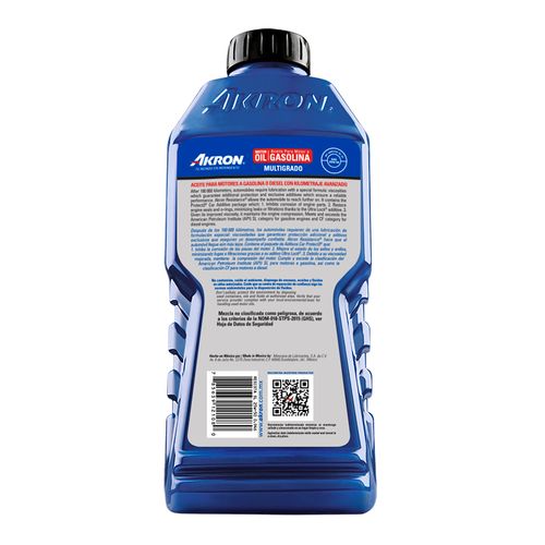 Lubricante Akron Alto Kilometraje 946ml