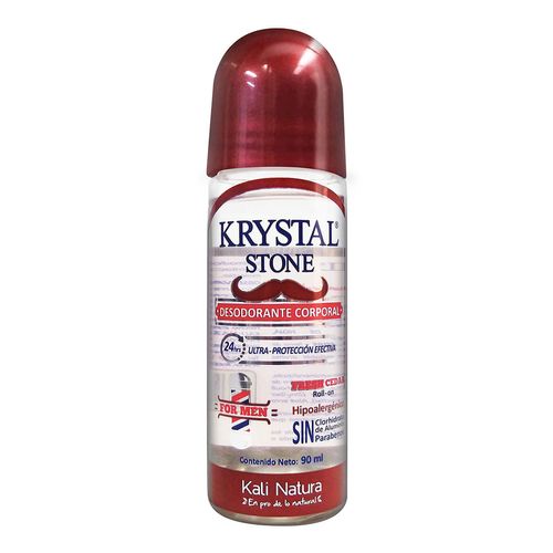 Desodorante en Roll On Krystal Stone Fresh Cedar Men 90ml