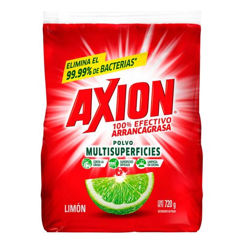 Lavatrastes Axion Multisuperficies Limón en Polvo 720g