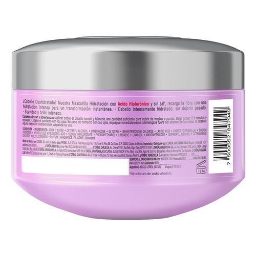Mascarilla Capilar L’Oréal Paris Elvive Hidra Hialurónico 300g