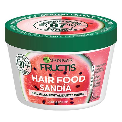 Mascarilla Capilar Garnier Fructis Hair Food Sandía Cabello Normal 350ml