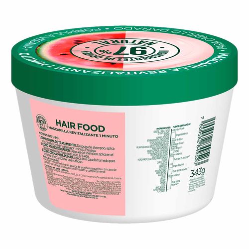 Mascarilla Capilar Garnier Fructis Hair Food Sandía Cabello Normal 350ml