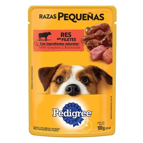Sobres Pedigree para Perros Razas Pequeñas Sabor Pollo 100g