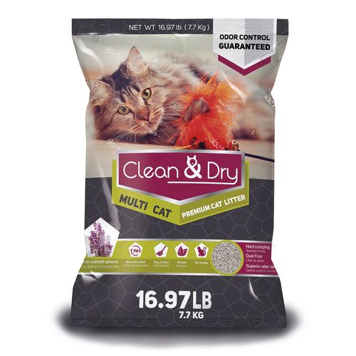 Arena para Gato Clean&Dry Premium 7.7kg