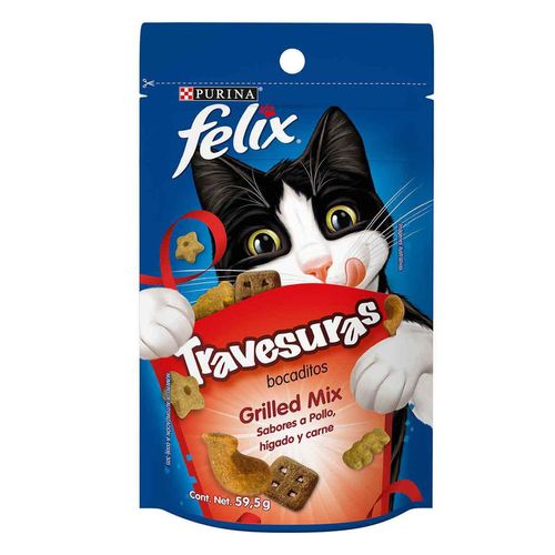 Purina Felix Snacks Travesuras para Gato Grilled Mix Bolsa de 200g