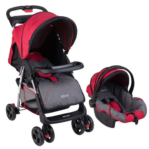 Carriola 4 en 1 con Porta bebé 23SSK5 Roja