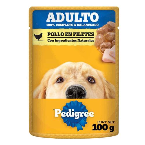 Sobres Pedigree para Perros Adultos Sabor Pollo 100g