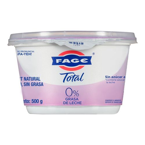 Yogurt FAGE Natural Griego sin Grasa 454g