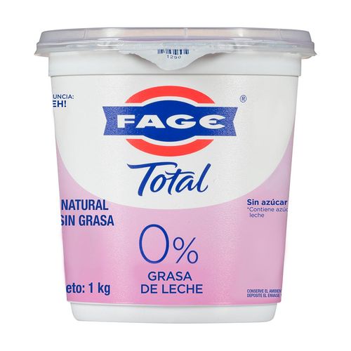 Yogurt FAGE Natural Griego sin Grasa 907g