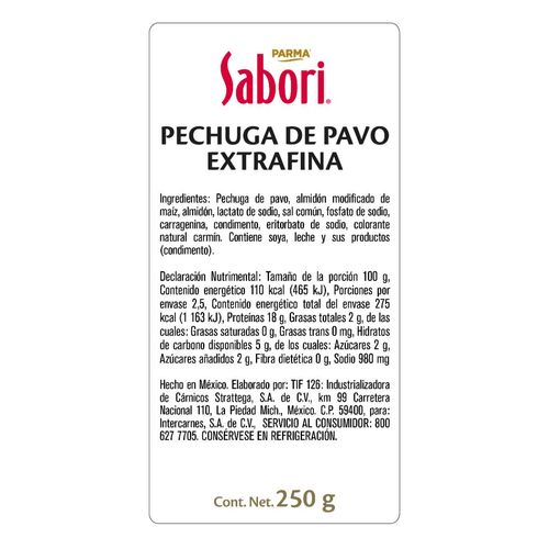 Pechuga de Pavo Extrafina Triple Click Sabori 250g