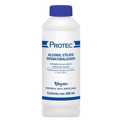 Alcohol Etílico Desnaturalizado Protec 250ml