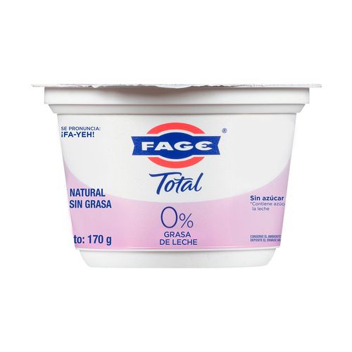 Yogurt FAGE Natural Griego sin Grasa 150g