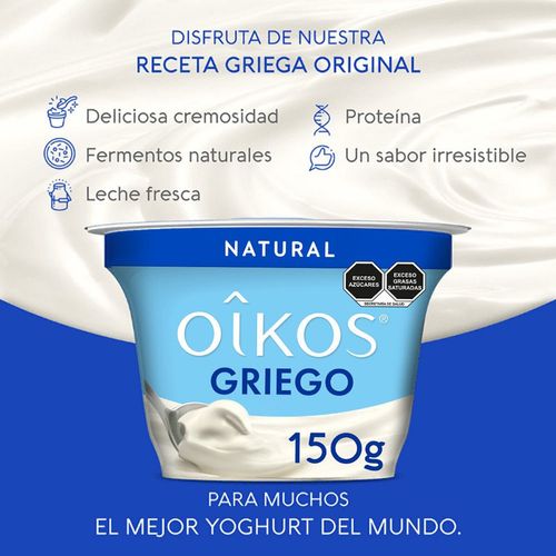 Yoghurt Griego Oikos Natural 150g