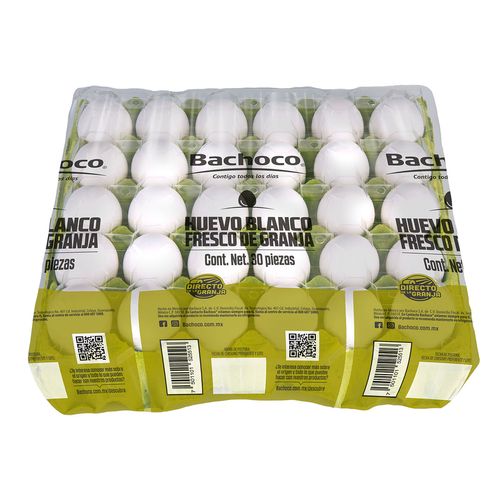 Huevo Blanco  Bachoco 30 piezas