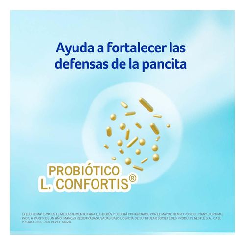 Fórmula Infantil NAN 3 Optimal Pro de 1 a 2 Años 800g
