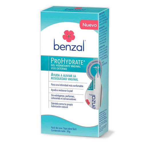 Lubricante Vaginal en Gel Benzal ProHydrate Externo 30g