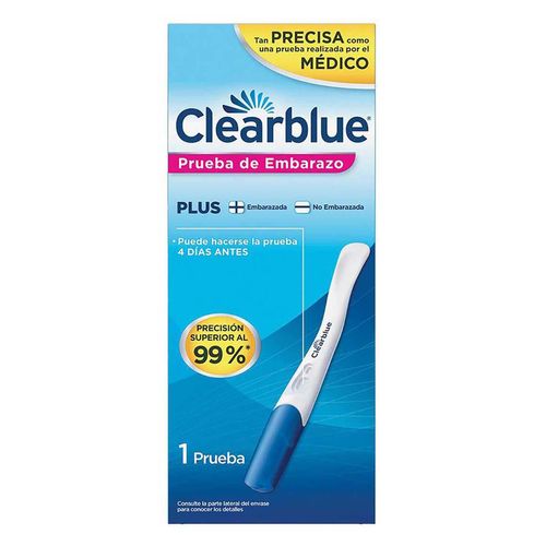 Prueba de Embarazo Clear Blue Plus 1 Pieza
