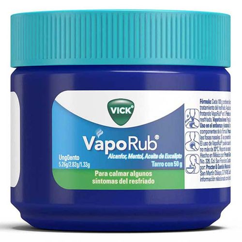 Vick VapoRub Alivia la Congestión Nasal 50g