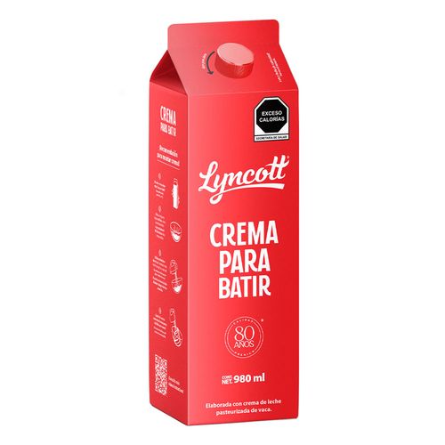 Crema Dulce Lyncott 980 ml