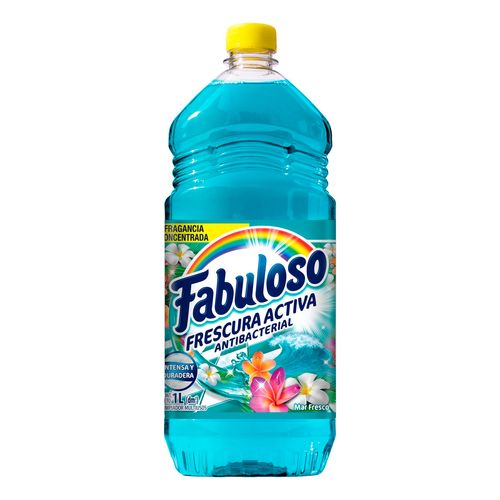 Limpiador Multiusos Líquido Fabuloso Antibacterial Mar Fresco 1L