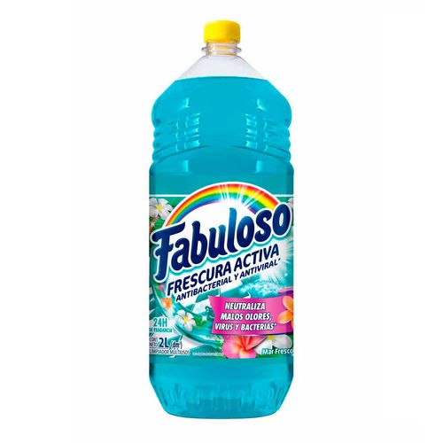 Limpiador Multiusos Líquido Fabuloso Antibacterial Mar Fresco 2L