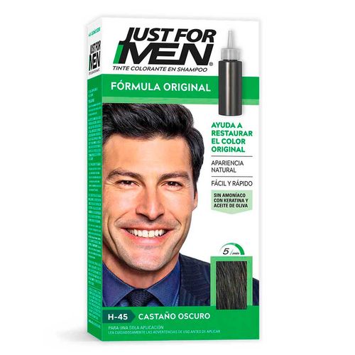 Tinte para Caballero Just For Men Fórmula Original Castaño Oscuro 66ml