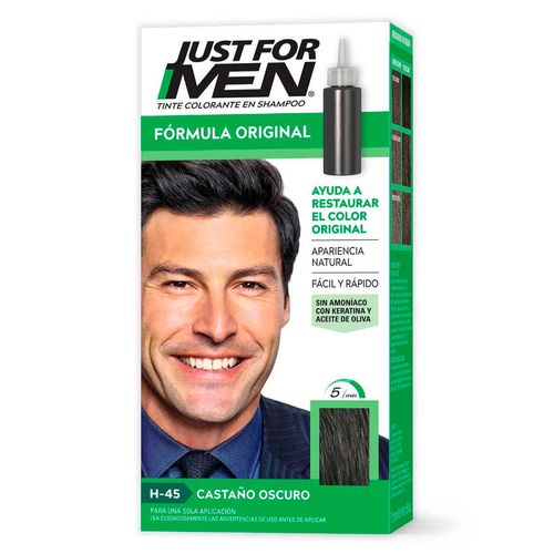 Tinte para Caballero Just For Men Fórmula Original Castaño Oscuro 66ml