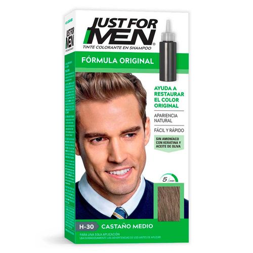 Tinte para Caballero Just For Men Fórmula Original Castaño Medio 66ml