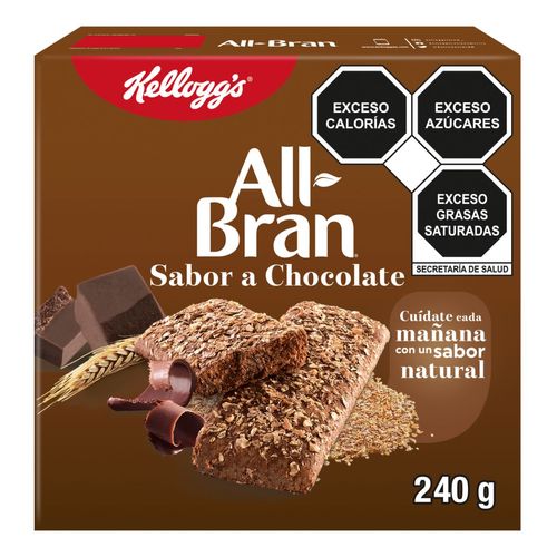 Barras Kellogg's All Bran Sabor Chocolate 240g
