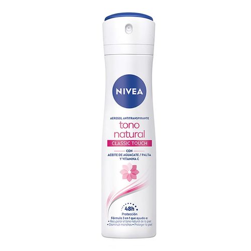 Desodorante Aclarante NIVEA tono natural classic touch 150ml