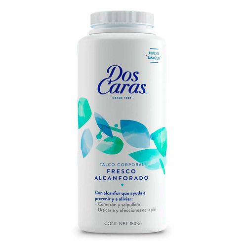Talco Corporal Dos Caras Alcanforado 150g
