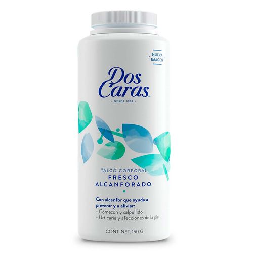 Talco Corporal Dos Caras Alcanforado 150g
