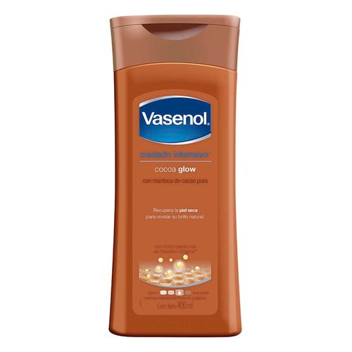 Crema Corporal Vasenol Cuidado Intensivo Cocoa Glow 400ml