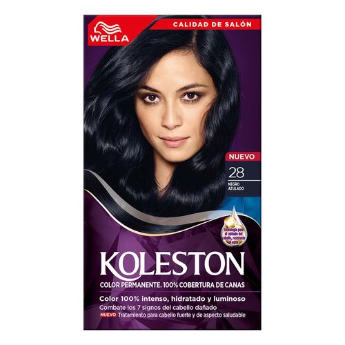 Tinte Permanente Koleston 28 Negro Azulado